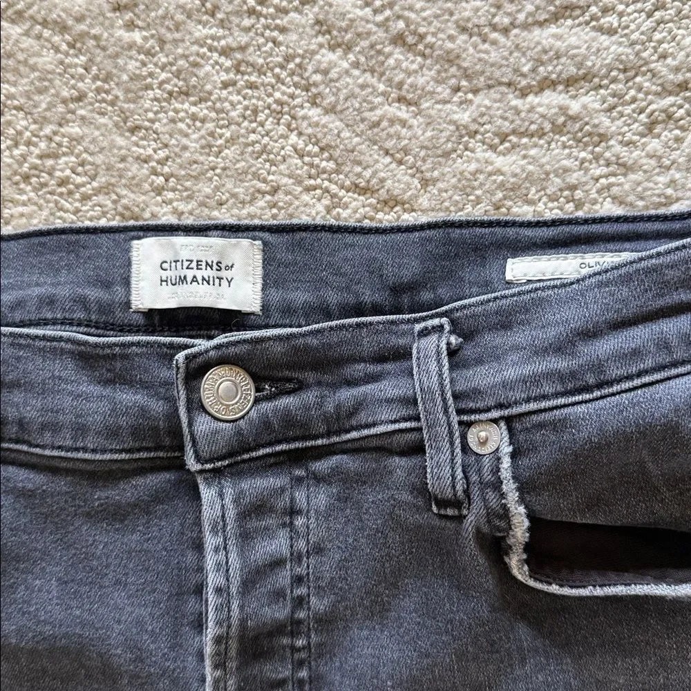 Citizens of Humanity ‘Olivia’ high rise, ankle Jeans in washed charcoal, size 30